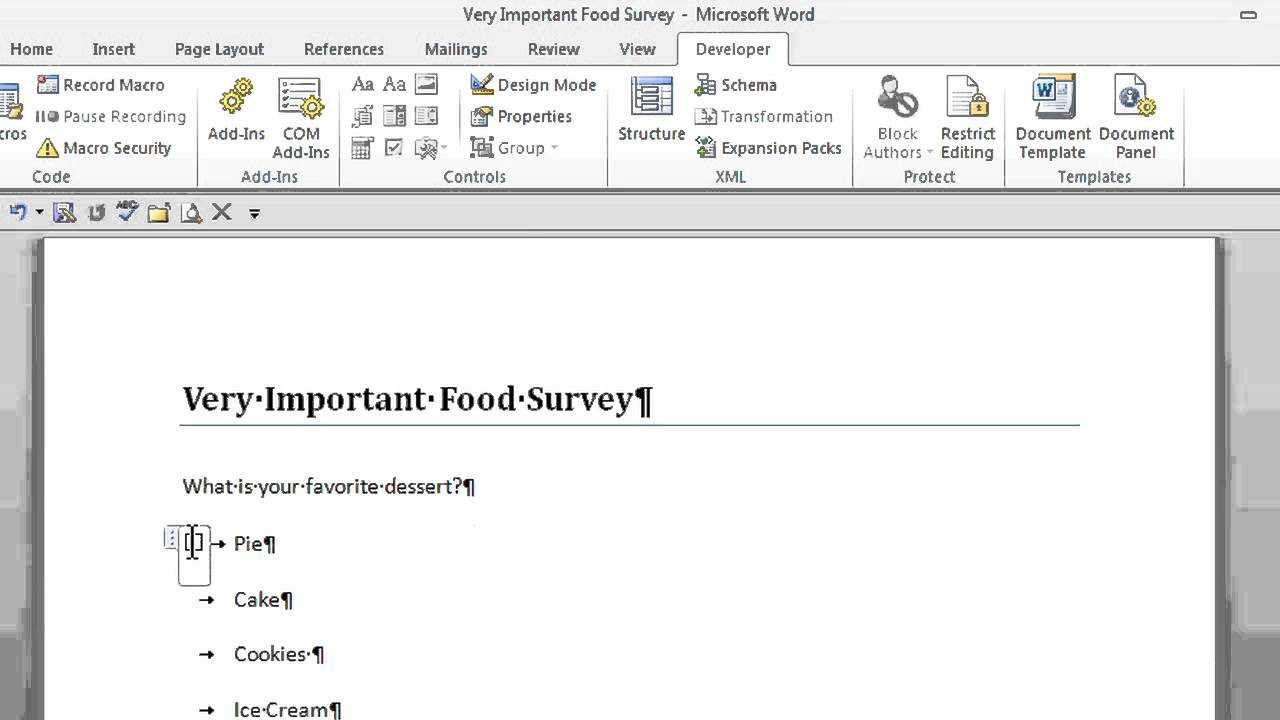 How To Create A Survey With Radio Buttons In Microsoft Word : Office  Software Help Throughout Button Template For Word
