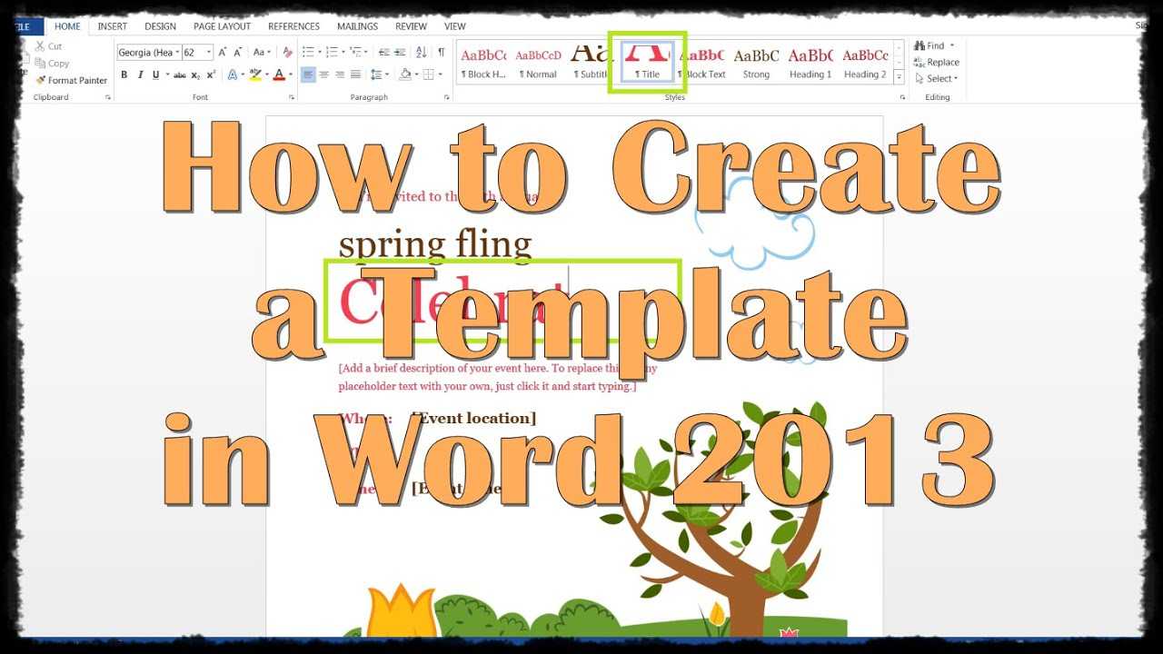 How To Create A Template In Word 2013 With Regard To How To Insert Template In Word
