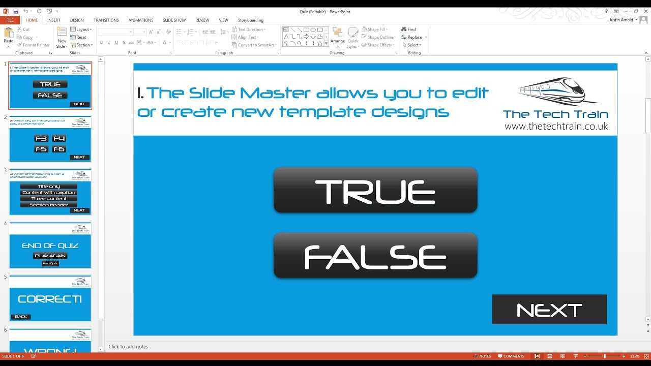 How To Create An Interactive Quiz In Powerpoint In Trivia Powerpoint Template