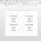 How To Create Two Page Flyer In Ms Office Word Document Pertaining To Quarter Sheet Flyer Template Word