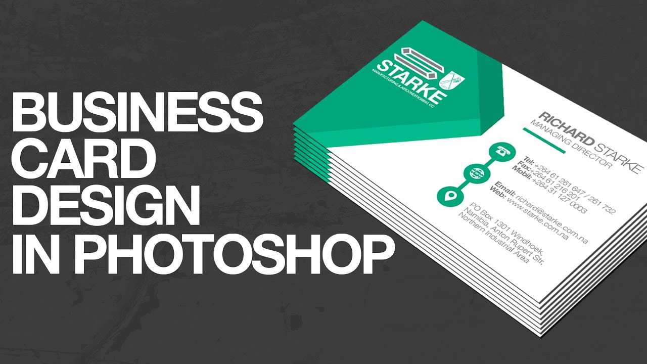 How To Design A Business Card In Photoshop With Create Business Card Template Photoshop