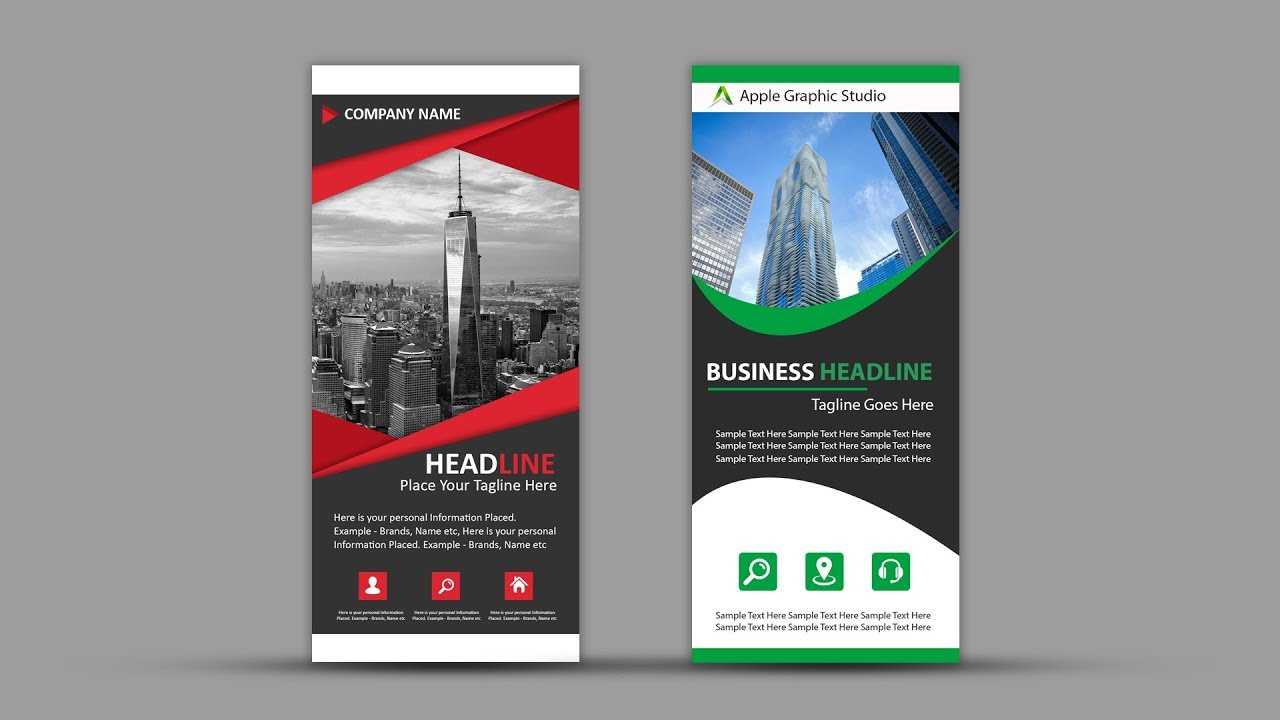 How To Design Roll Up Banner For Business | Photoshop Tutorial With Regard To Pop Up Banner Design Template