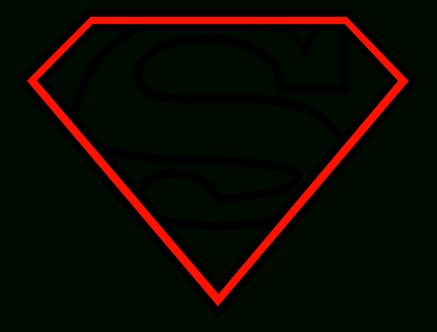 How To Draw The Superman Logo | Places To Visit | Easy Inside Blank Superman Logo Template