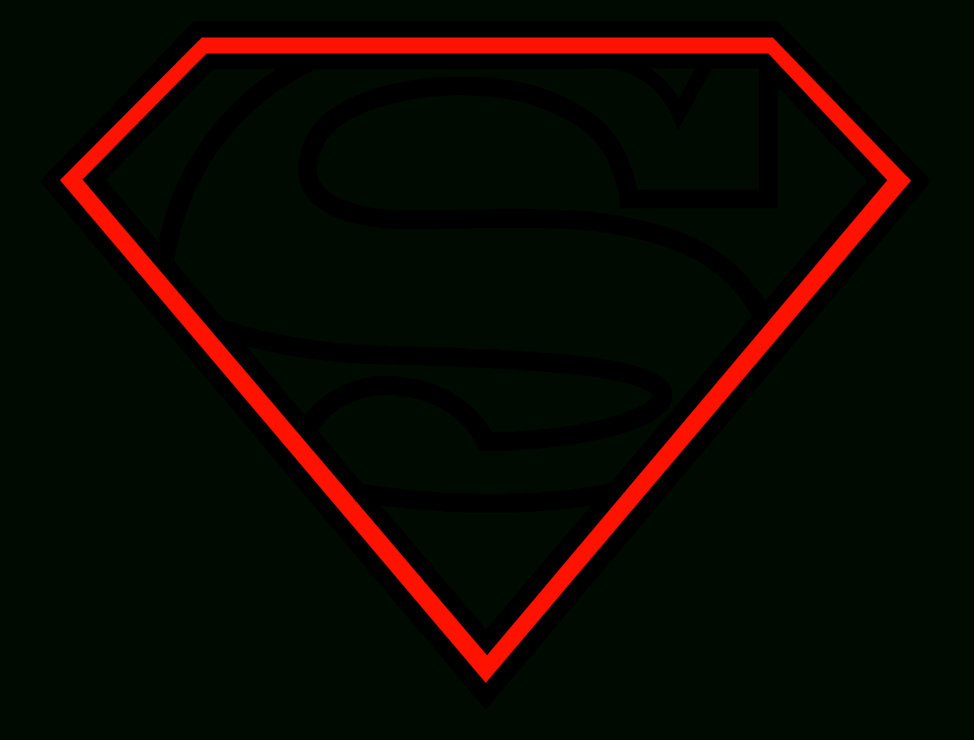 How To Draw The Superman Logo | Places To Visit | Easy Inside Blank Superman Logo Template