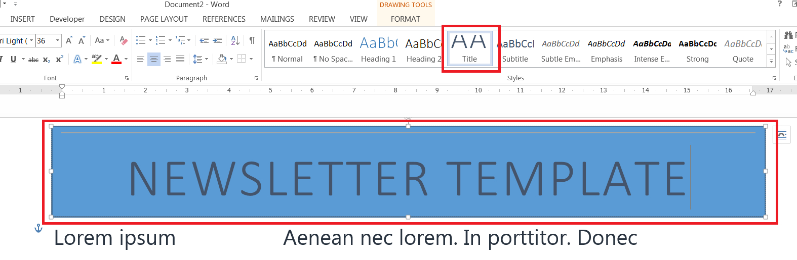 How To Easily Create A Newsletter Template In Microsoft Word with regard to Banner Template Word 2010 How To Easily Create A Newsletter Template In Microsoft Word With Regard To Banner Template Word 2010