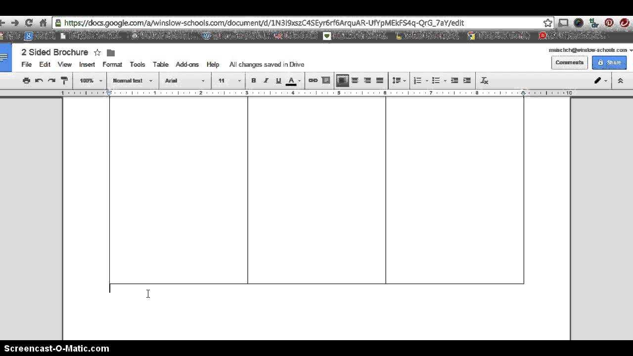 How To Make 2 Sided Brochure With Google Docs Inside Google Drive Templates Brochure