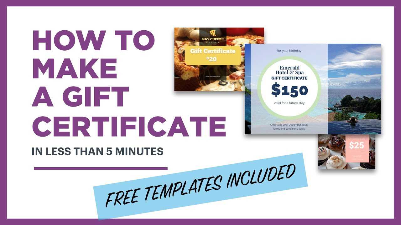How To Make A Gift Certificate (Free Template Included) Within Publisher Gift Certificate Template
