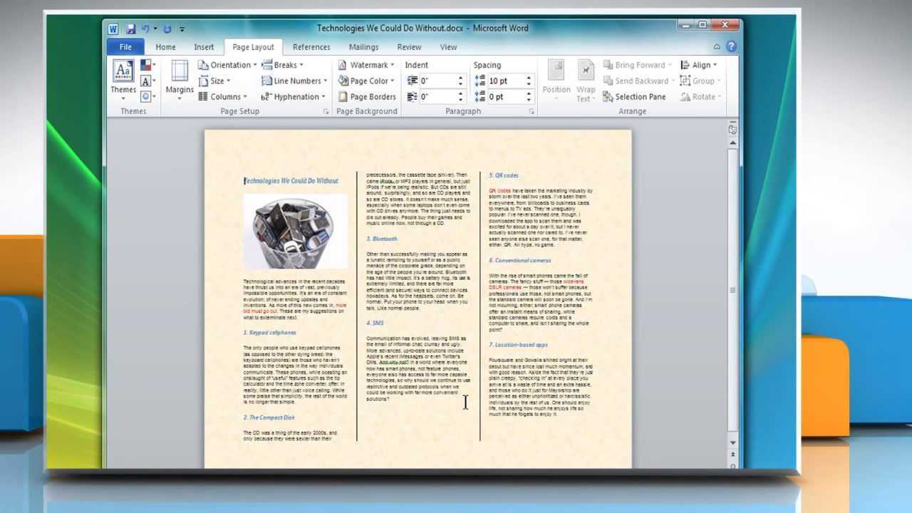 How To Make A Tri Fold Brochure In Microsoft® Word 2007 Regarding Brochure Templates For Word 2007