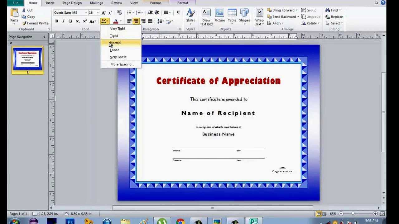 How To Make Certificate Using Microsoft Publisher With Regard To Award Certificate Templates Word 2007