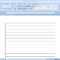 How To Make Lined Paper In Word 2007: 4 Steps (With Pictures) In Ruled Paper Word Template