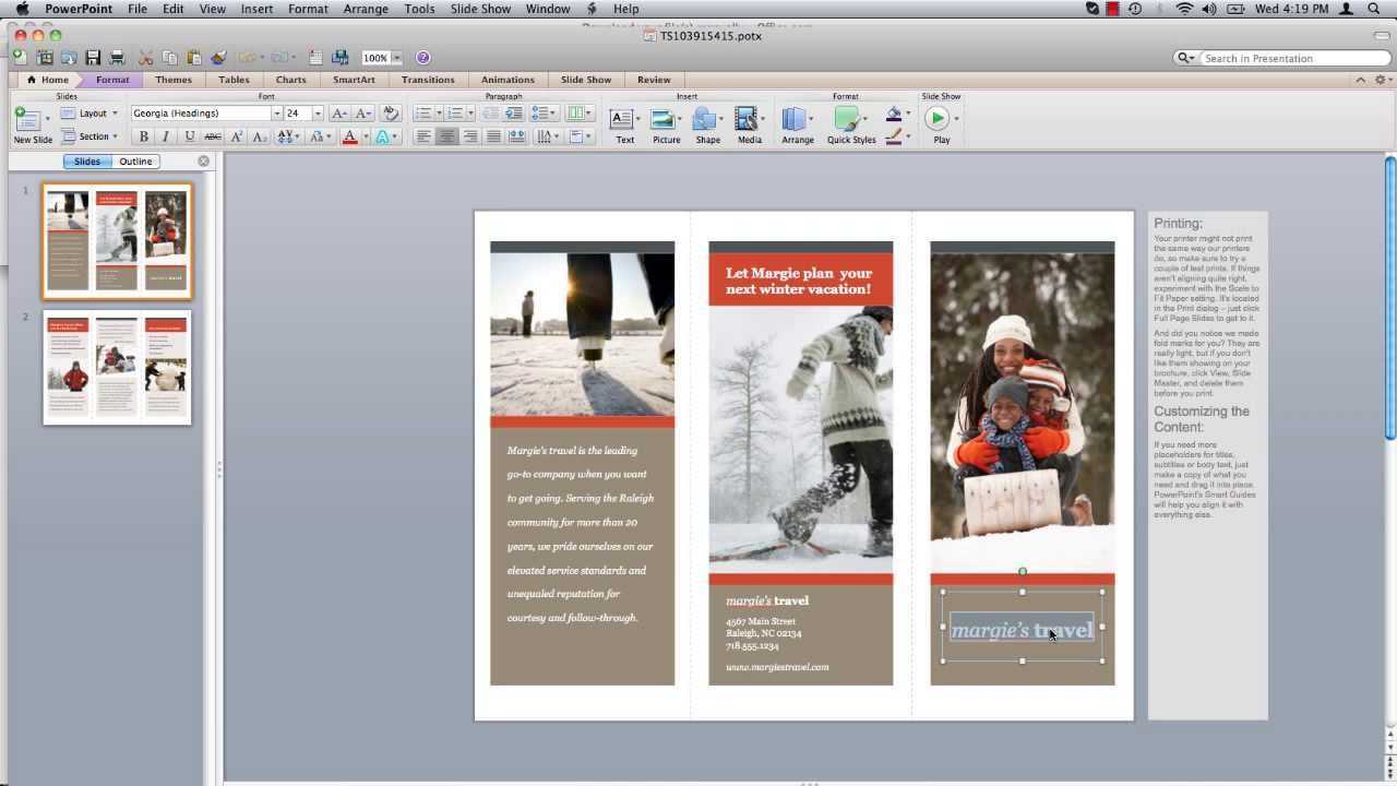 How To Make Powerpoint Brochure Intended For How To Create A Template In Powerpoint