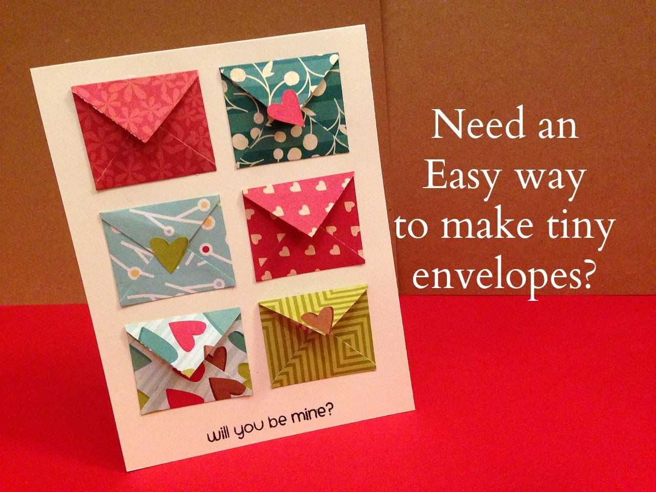 How To Make Tiny Envelope And A Card Tutorial | Maymay Made Intended For Small Greeting Card Template