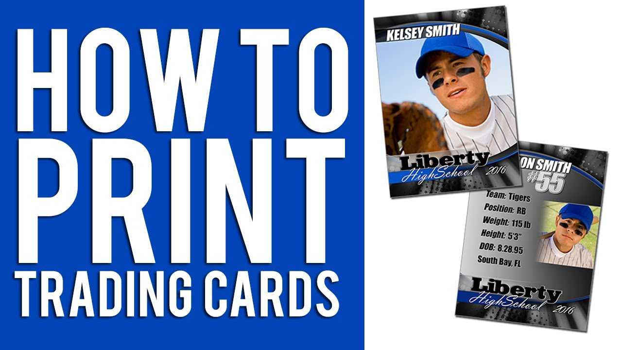How To Print Custom Trading Cards Tutorial Pertaining To Custom Baseball Cards Template