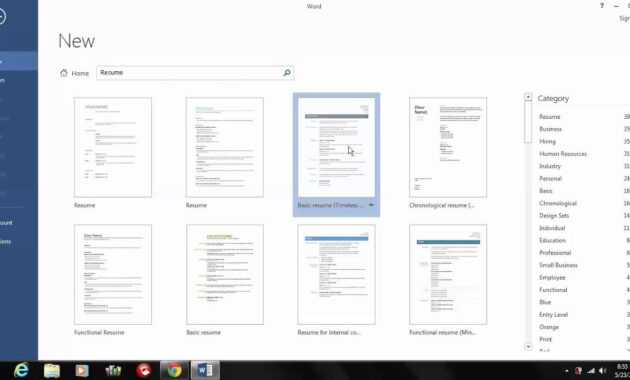 How To Set Up A Resume Template In Word 2013 with regard to Resume Templates Word 2013