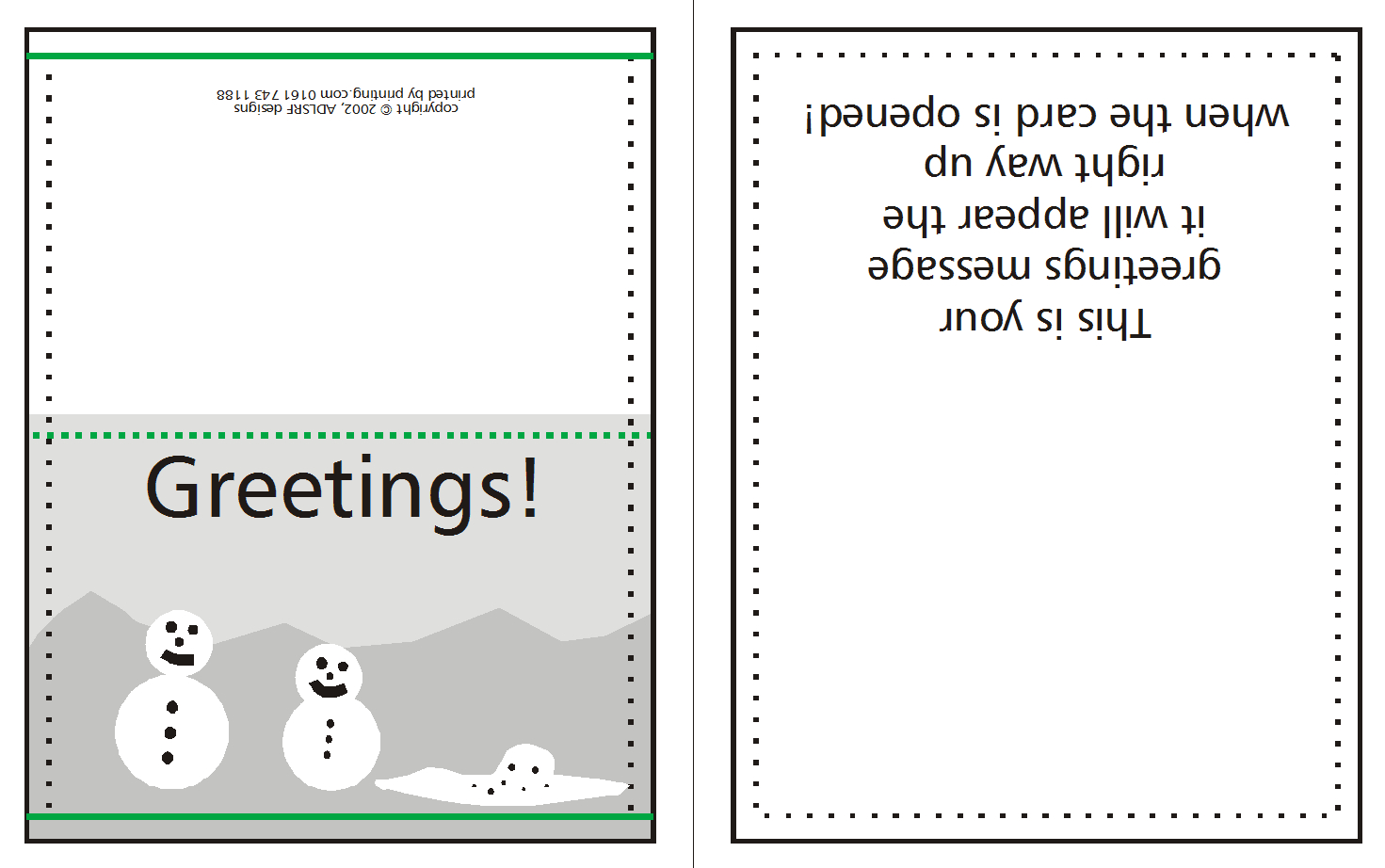 How To Supply Greeting/christmas Cards | W3Pedia Intended For Birthday Card Template Indesign