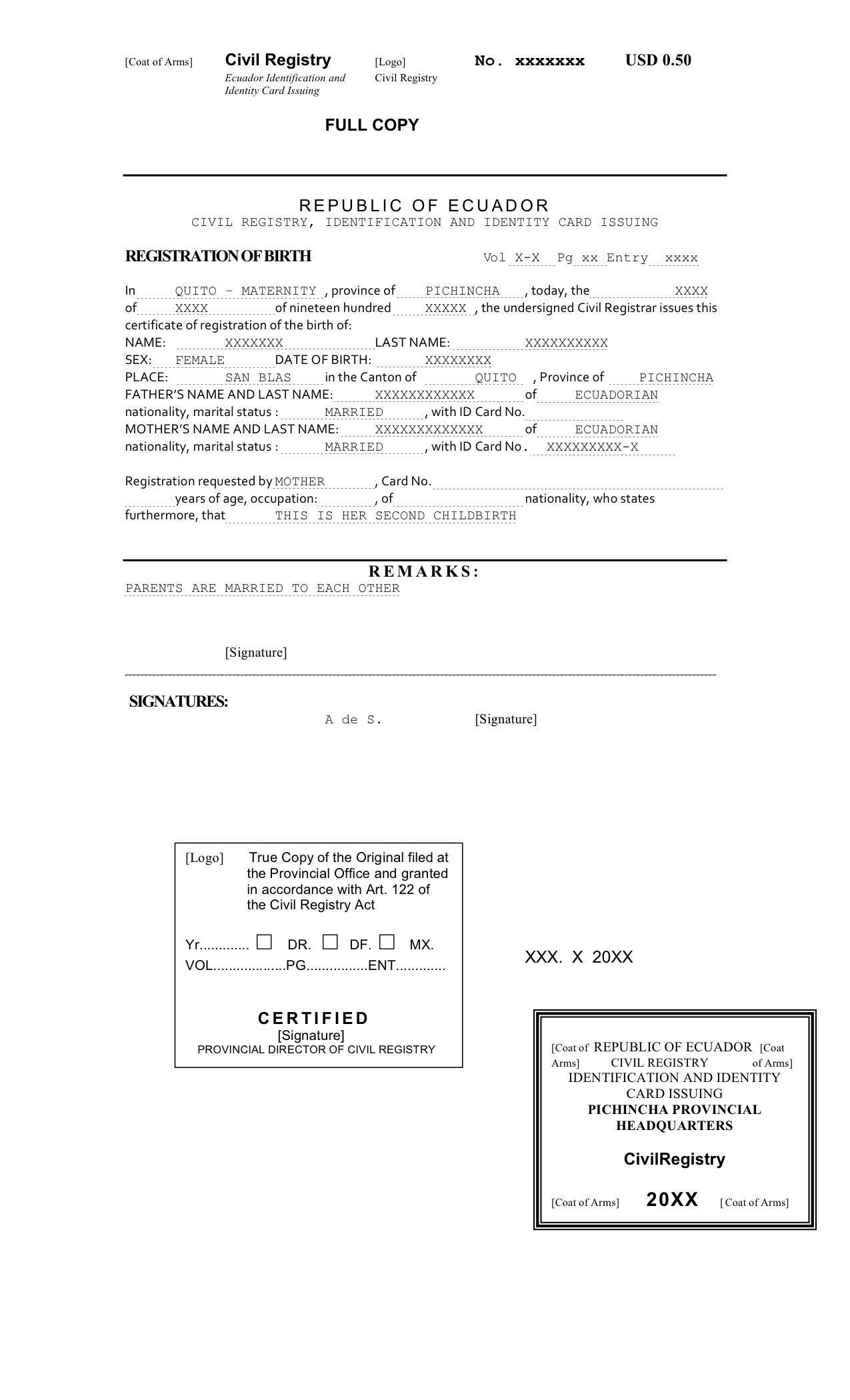 How To Translate A Mexican Birth Certificate To English Inside Birth Certificate Translation Template English To Spanish