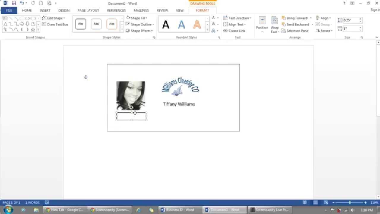 How To Use Microsoft Word To Make Id Badges For Free Id Card Template Word