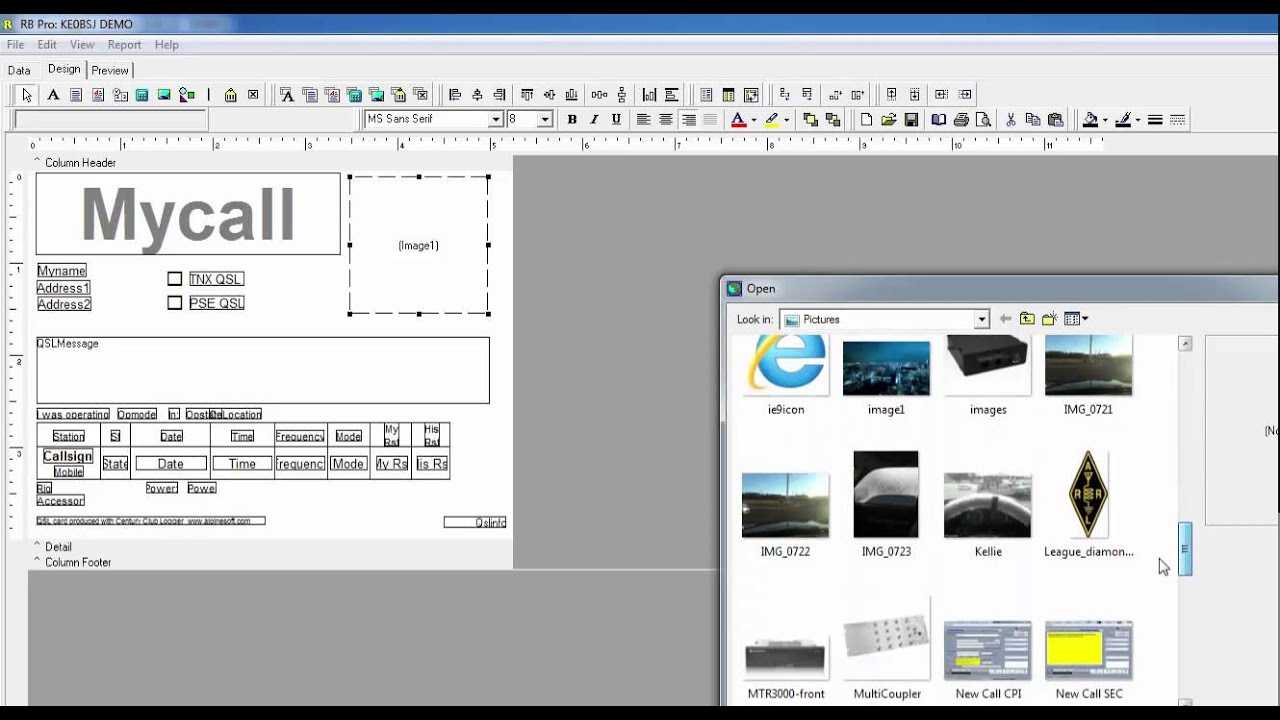 How To Use The Built In Qsl Card Printing Feature With Qsl Card Template