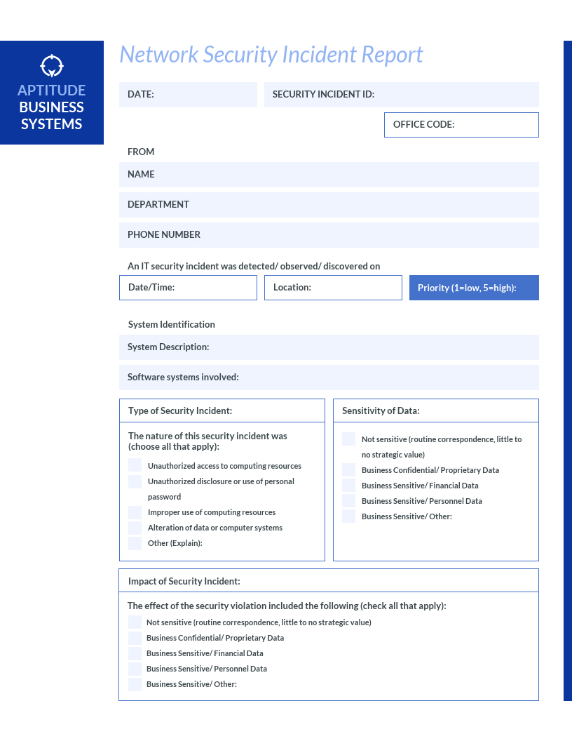 How To Write An Effective Incident Report [Examples + In It Major Incident Report Template