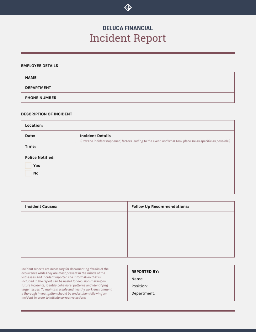 How To Write An Effective Incident Report [Examples + Inside It Major Incident Report Template