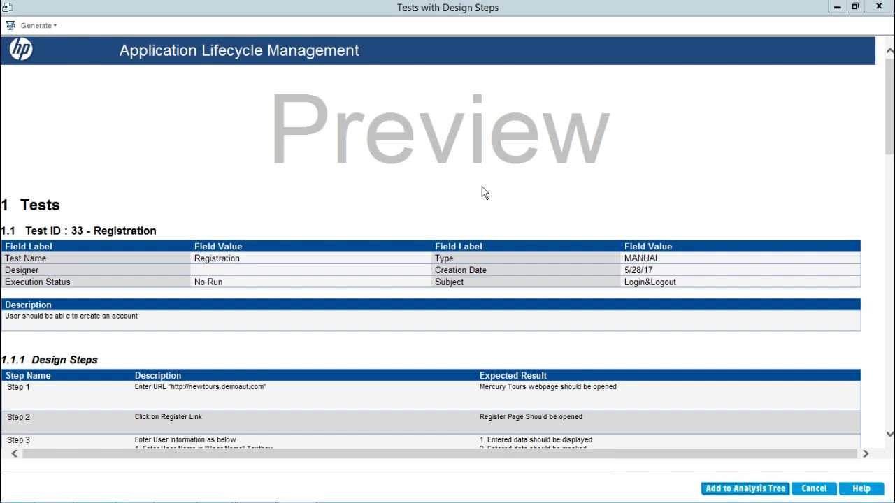 Hp Alm – Test Case Reports With Test Case Execution Report Template
