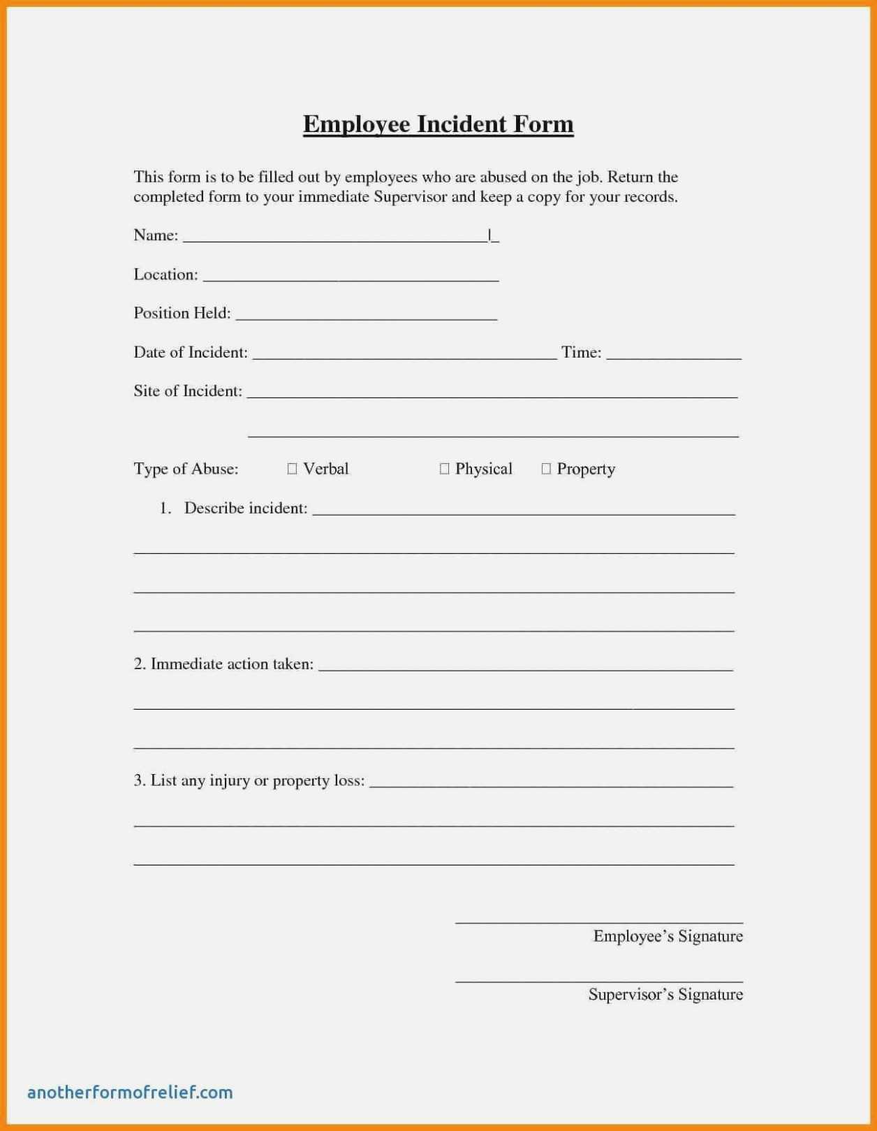 Hr Incident Report Template Reasons Why Hr Incident Report Inside Generic Incident Report Template