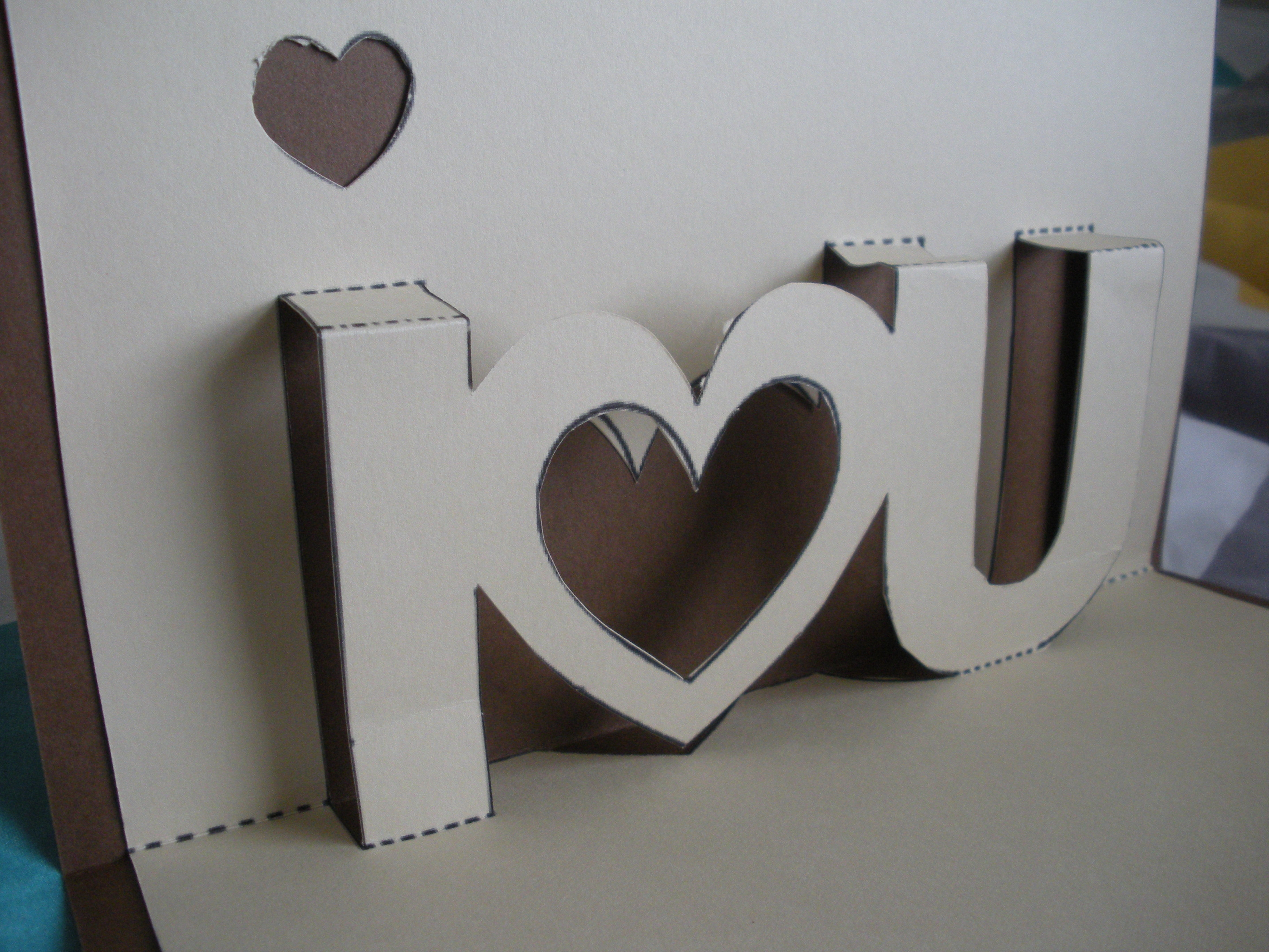 I <3 U" Pop Up Card–And The Proper Print Out! | Twenty One Within I Love You Pop Up Card Template