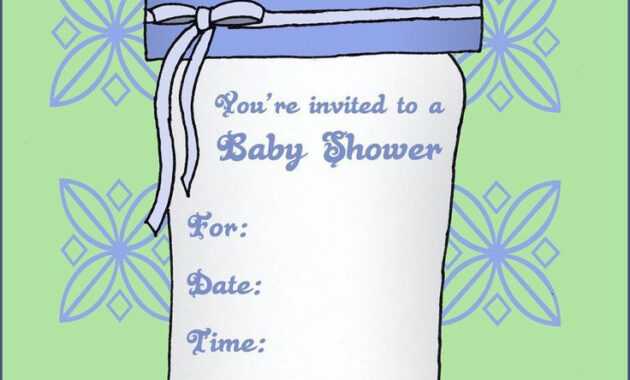 I Like This Free Baby Shower Invitation Template For Word regarding Free Baby Shower Invitation Templates Microsoft Word