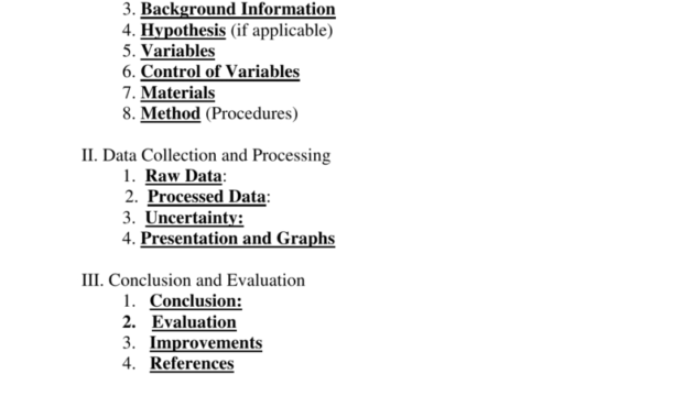 Ib Biology Lab Report Template throughout Science Lab Report Template