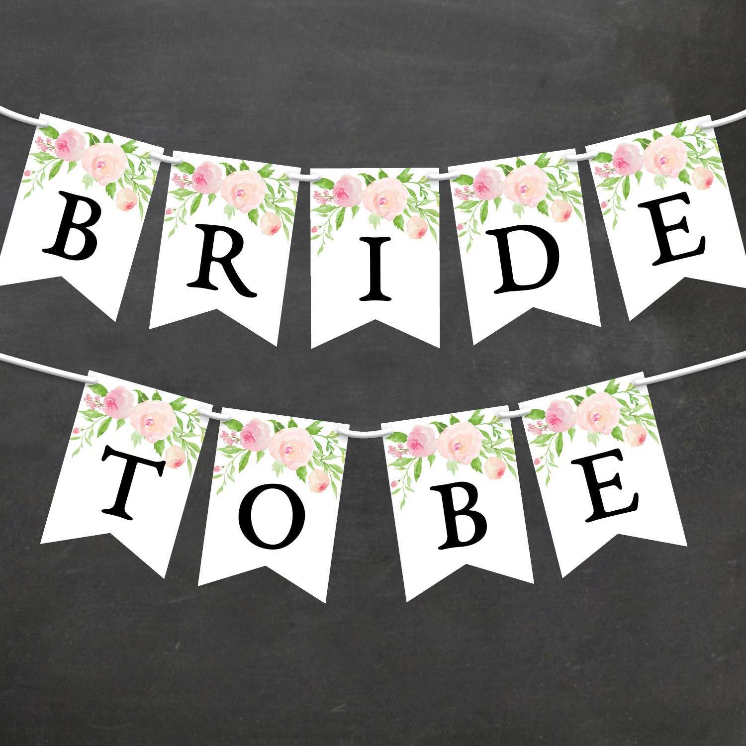 Ideas Collection For Bridal Shower Banner Template Also Throughout Bride To Be Banner Template