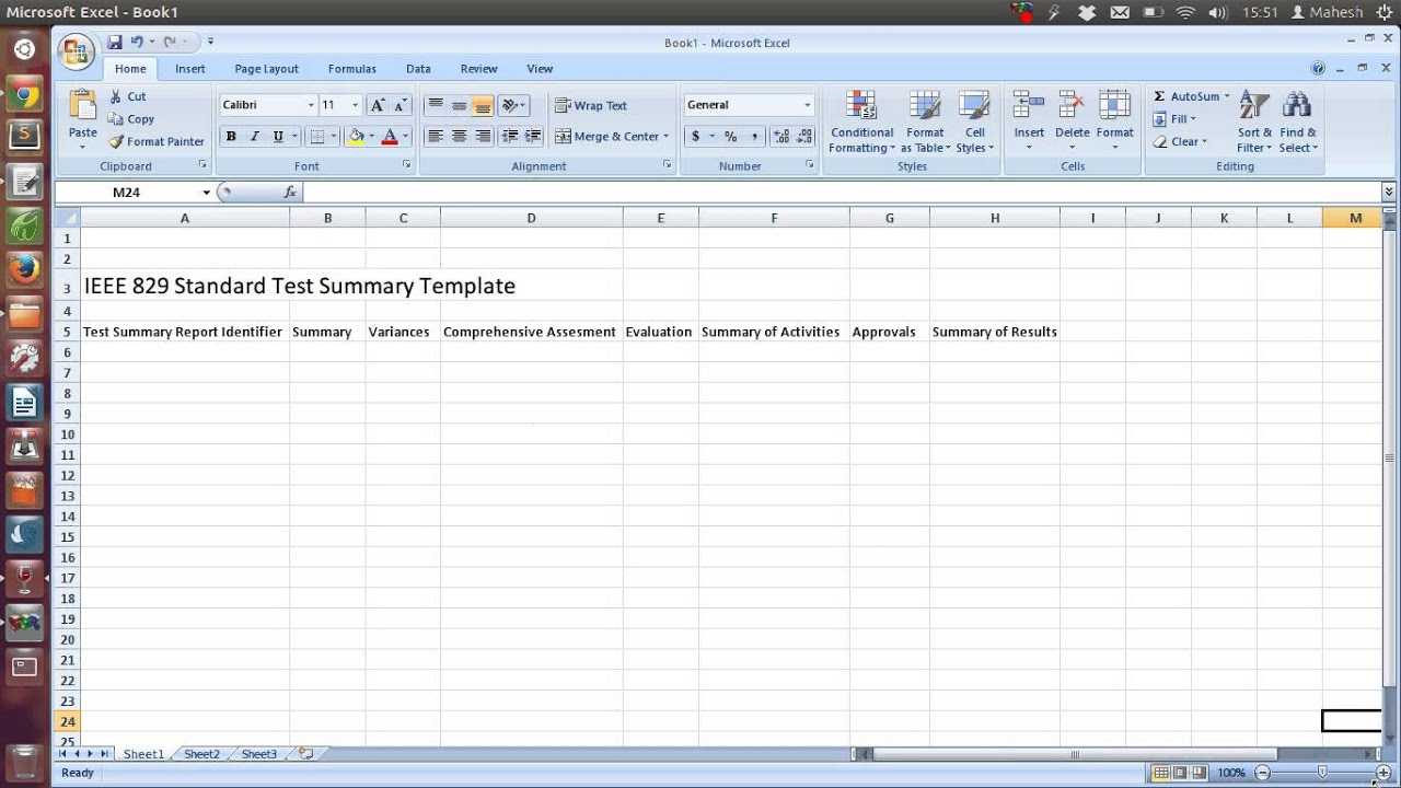 Ieee 829 Standard Test Summary Report Template With Test Result Report Template