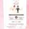 Illustrated Couple In Front Of Church Wedding Invitation Pertaining To Church Invite Cards Template