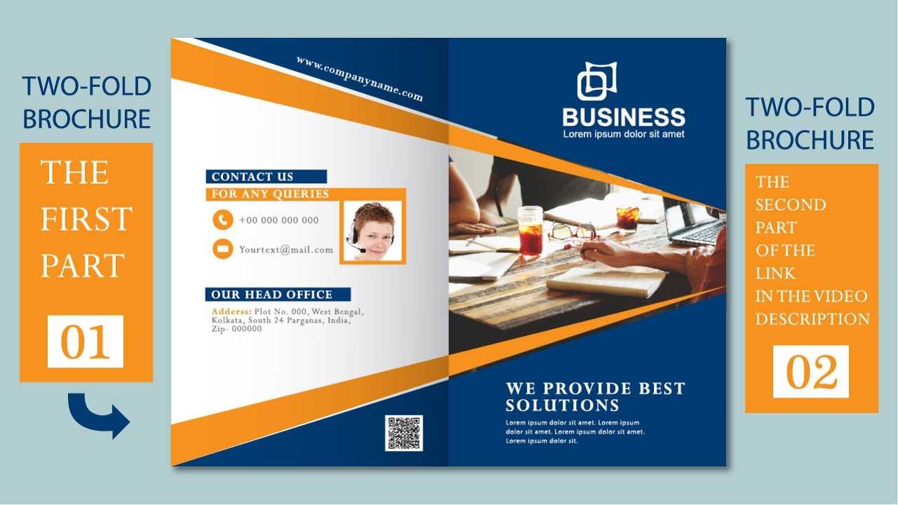 Illustrator Tutorial – Two Fold Business Brochure Template Part 01 In 2 Fold Brochure Template Free