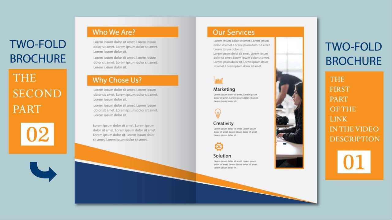 Illustrator Tutorial – Two Fold Business Brochure Template Part 02 Within 2 Fold Brochure Template Free