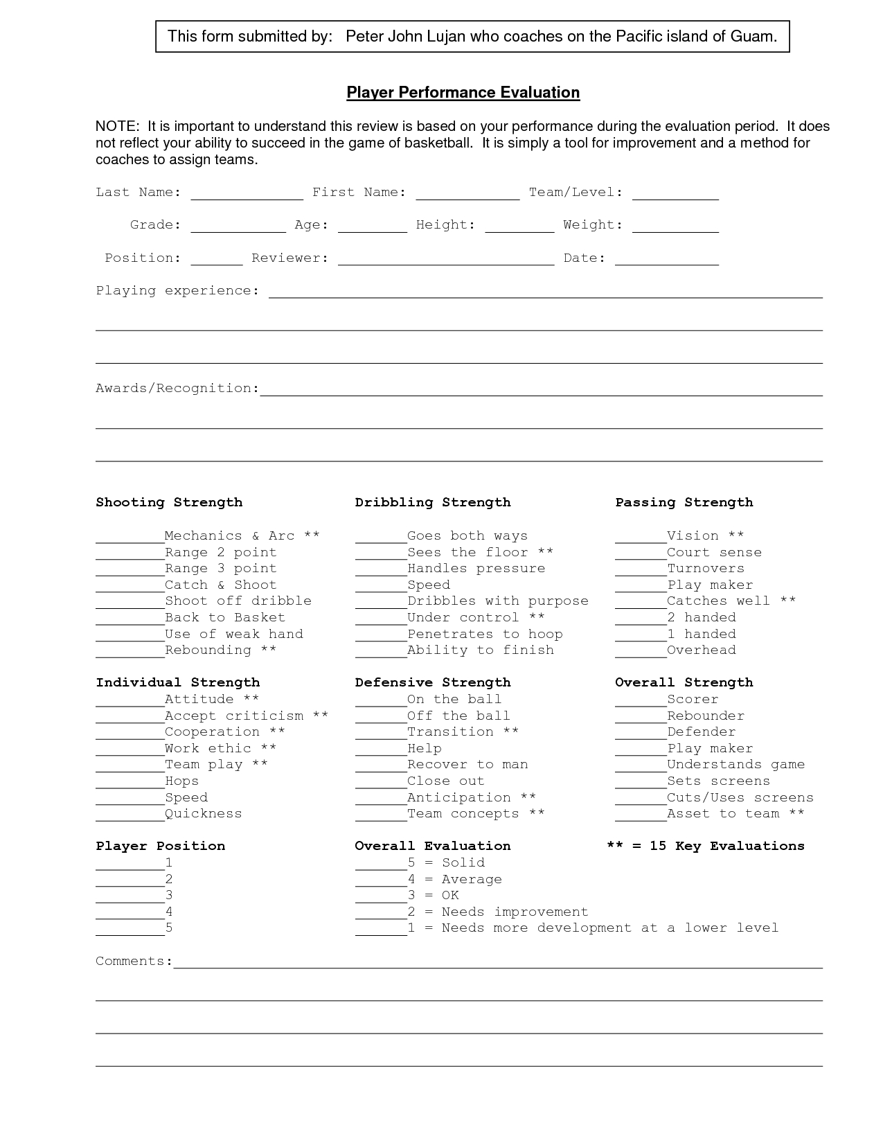 Image Result For Basketball Player Evaluation Template Within Basketball Player Scouting Report Template
