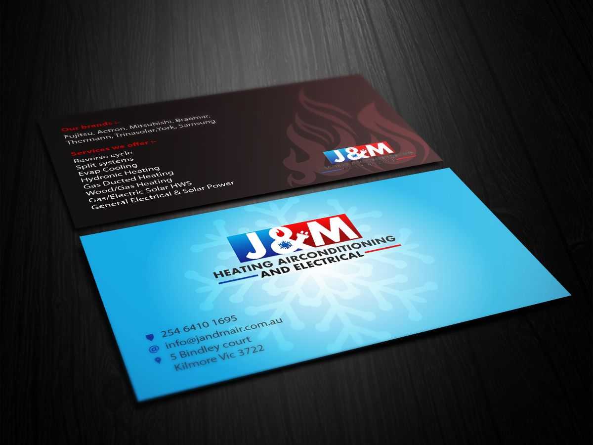 Image Result For Business Card Ideas For Hvac And Electrical Inside Hvac Business Card Template