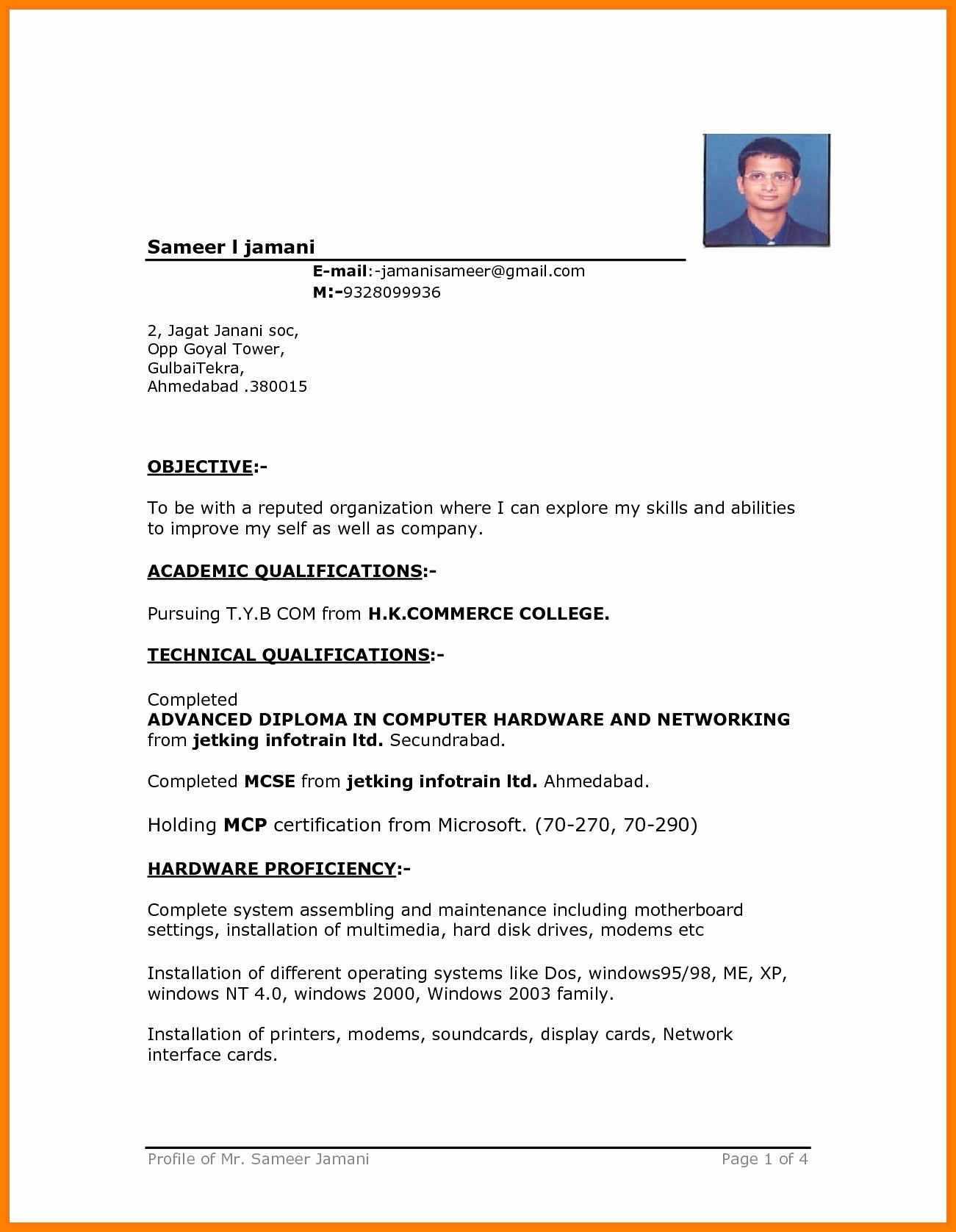 Image Result For Driver Cv Format | Cv Examples | Resume In Simple Resume Template Microsoft Word