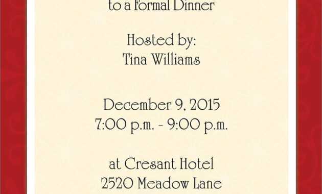 Images For &gt; Corporate Dinner Invitation | Invitation with Free Dinner Invitation Templates For Word
