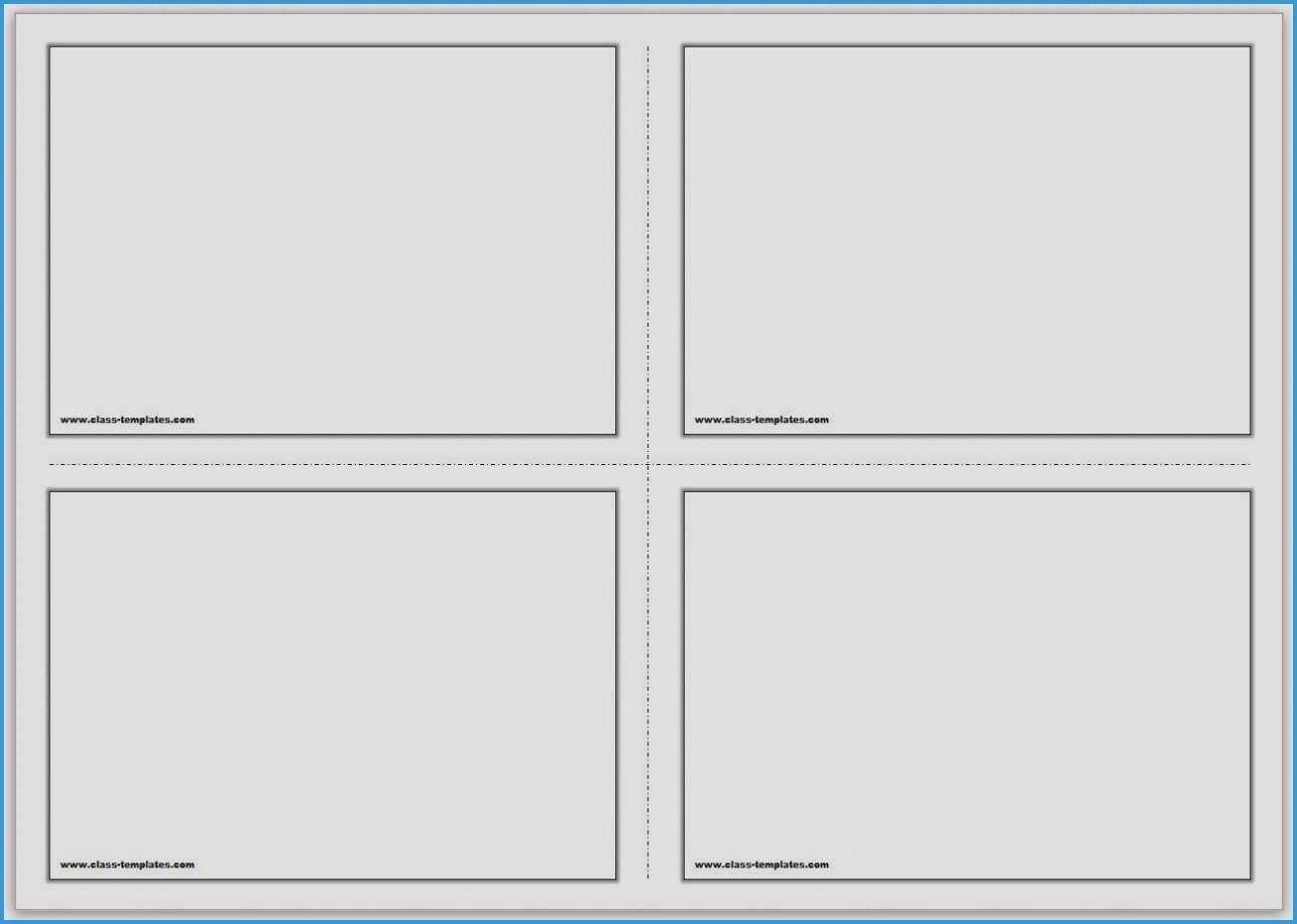 Word Document 3x5 Index Cards