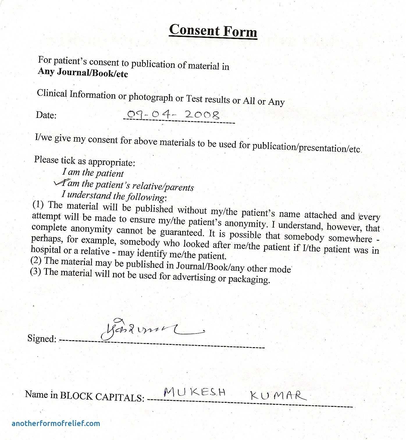 Informed Consent Form Case Report The History Of Informed With Regard To Case Report Form Template Clinical Trials