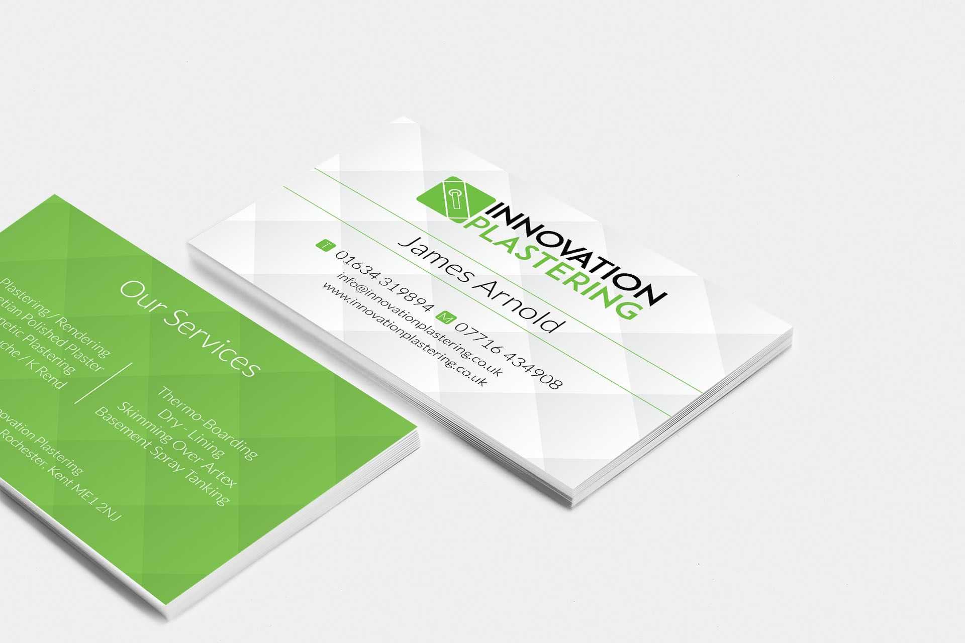 Innovation Plastering Business Card Design #businesscard Within Plastering Business Cards Templates