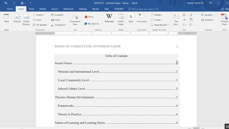 microsoft word table of contents add level microsoft word table of contents add level