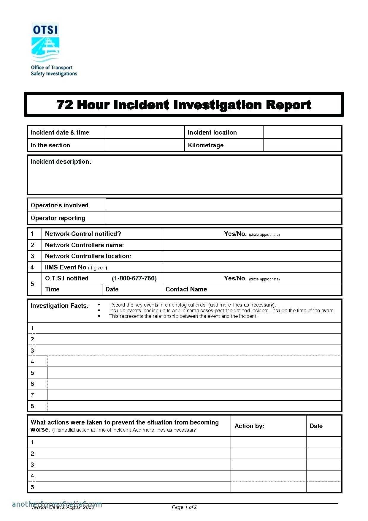 Investigation Report Template – Miadesigner Within Investigation Report Template Doc