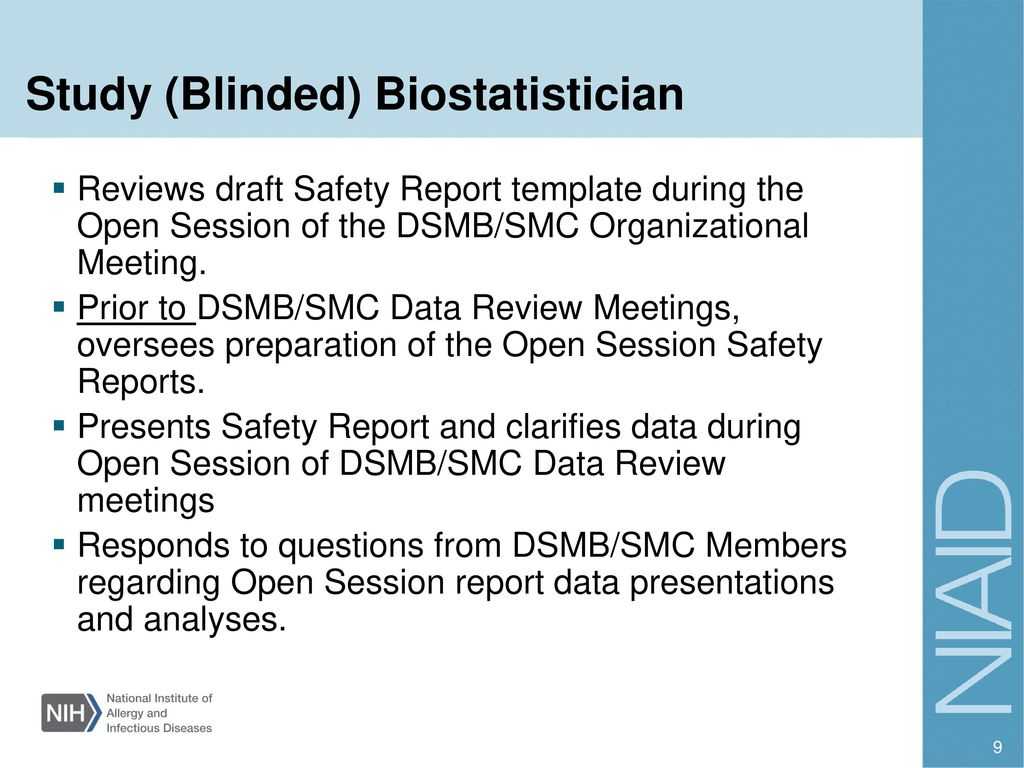 Dsmb Report Template