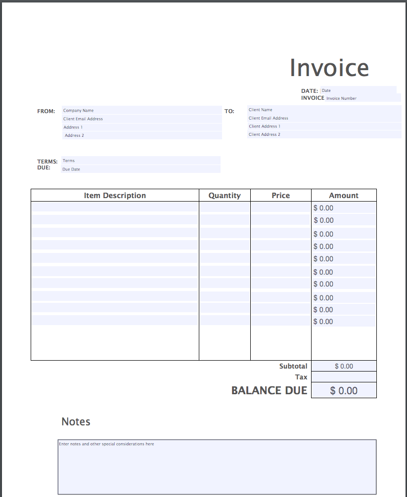Invoice Template Pdf | Free Download | Invoice Simple For Free Invoice Template Word Mac