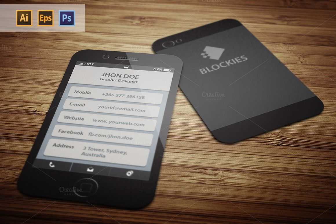 Iphone 6 (35% Off) Business Cardjigsawlab On Creative With Regard To Iphone Business Card Template