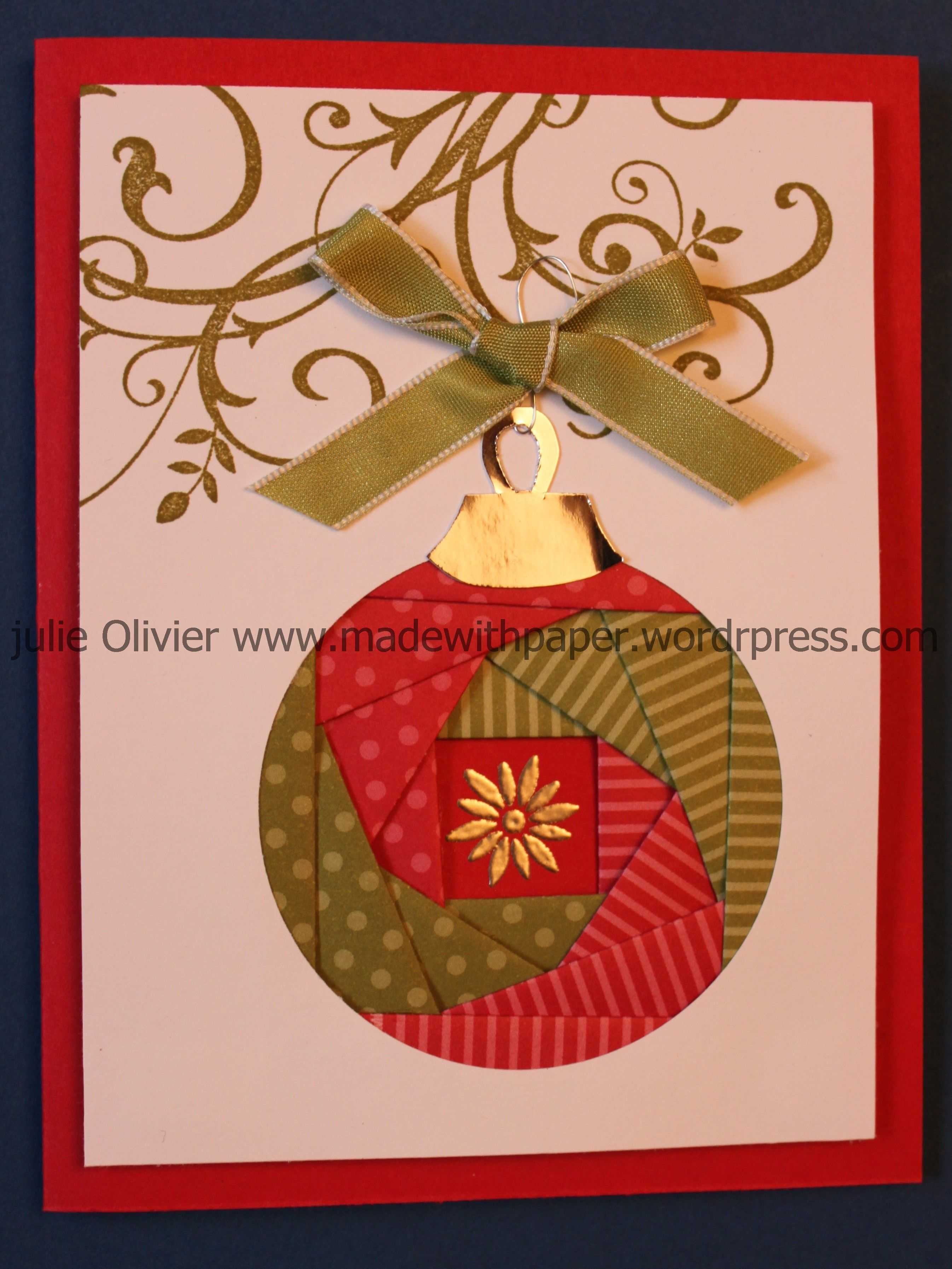 Iris Folding: Christmas Ornament | Cards - Iris Folding Within Iris Folding Christmas Cards Templates