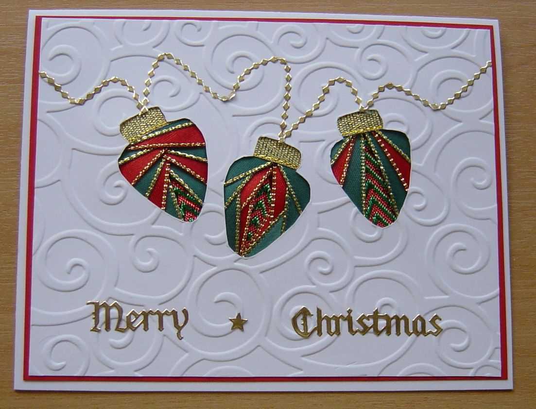 Iris Folding – Xmas Lights | Cre8Tive Iris Folding & More In Iris Folding Christmas Cards Templates