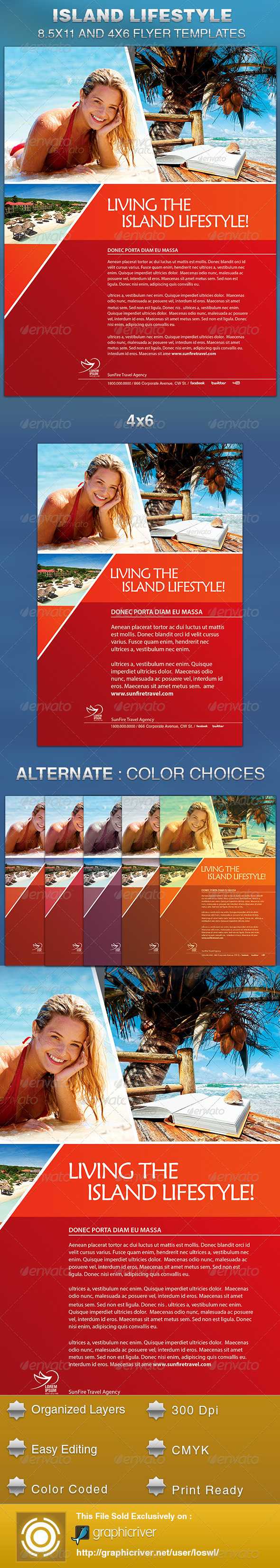 Island Flyer Graphics, Designs & Templates From Graphicriver Throughout Island Brochure Template