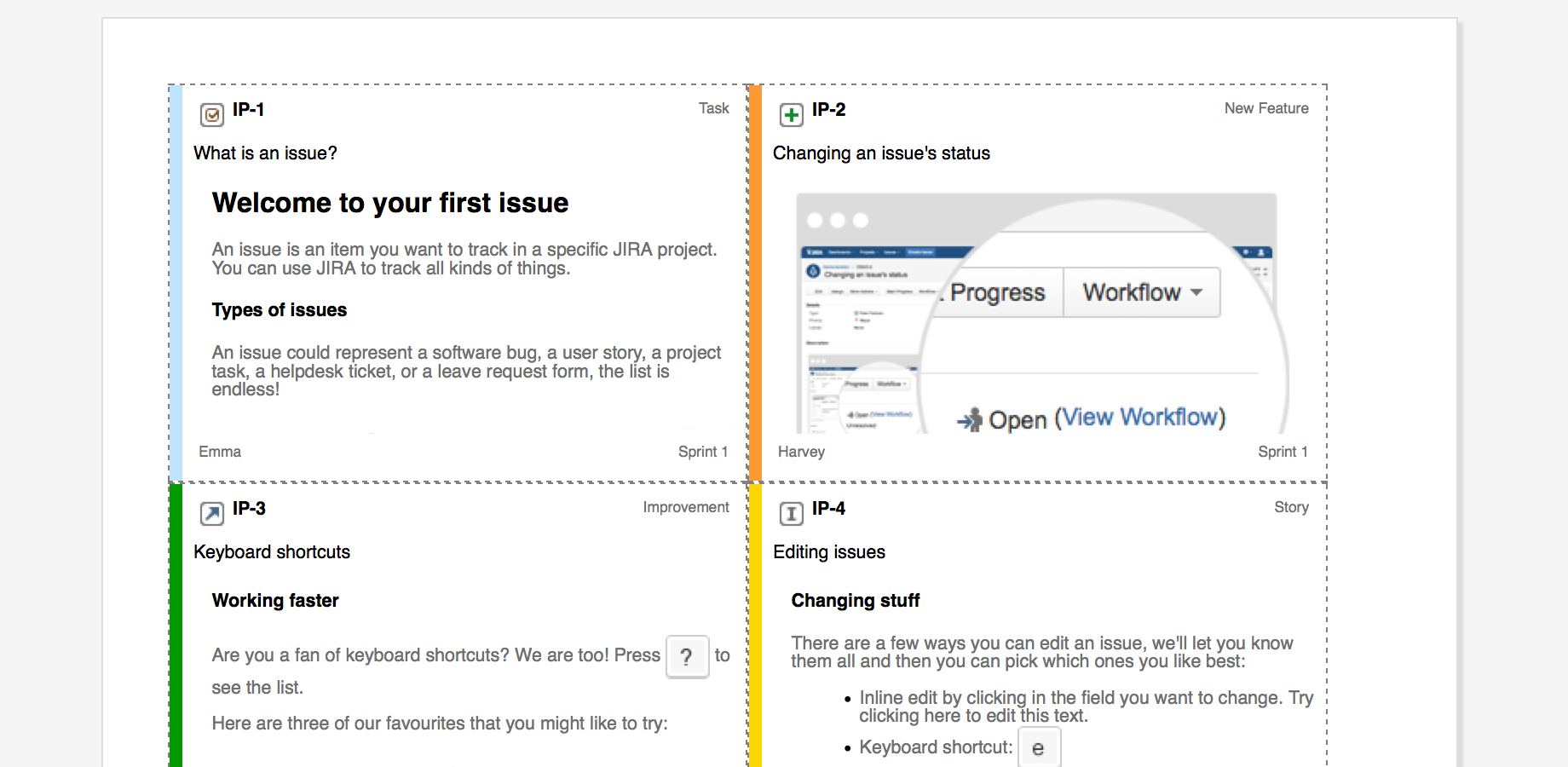 Issue Printer – Print Agile Board Cards | Atlassian Marketplace For Agile Story Card Template